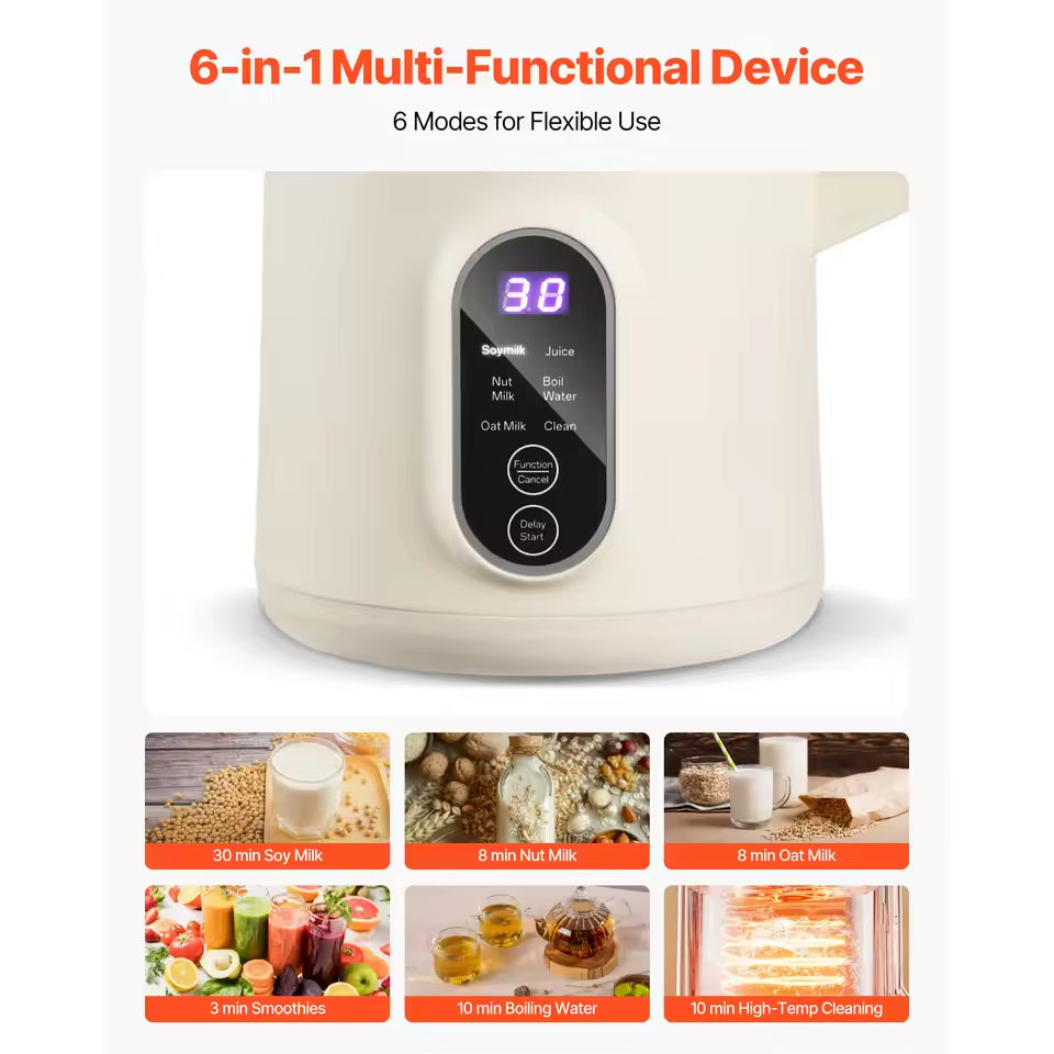 8-in-1 Nut Milk & Soy Milk Maker